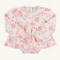 L/S Daisy Diaper Cover Dress - Gourd-geous (Palmetto Pearl/Palm Beach)