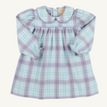 L/S Maerin Fitz Frock - Bridge Club Hustle Houndstooth (Edisto Egg Blue)
