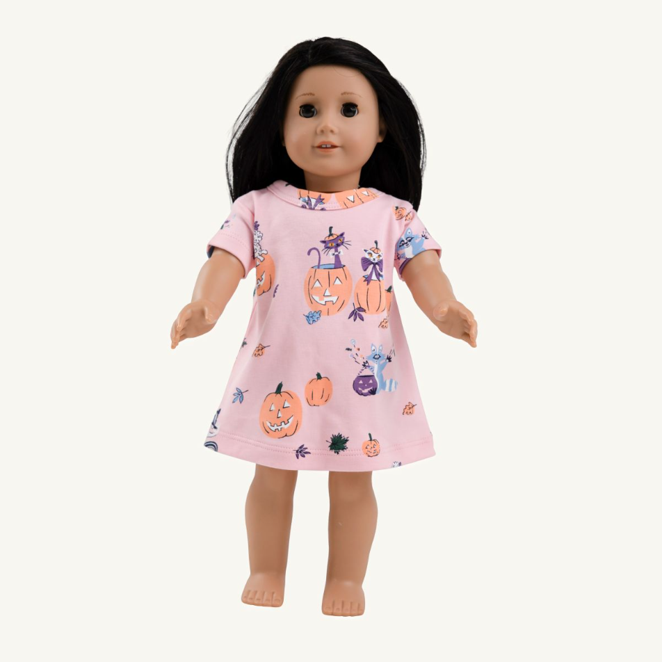 Dolly's Polly Play Dress - Candy and Critters (Sandpearl Pink)