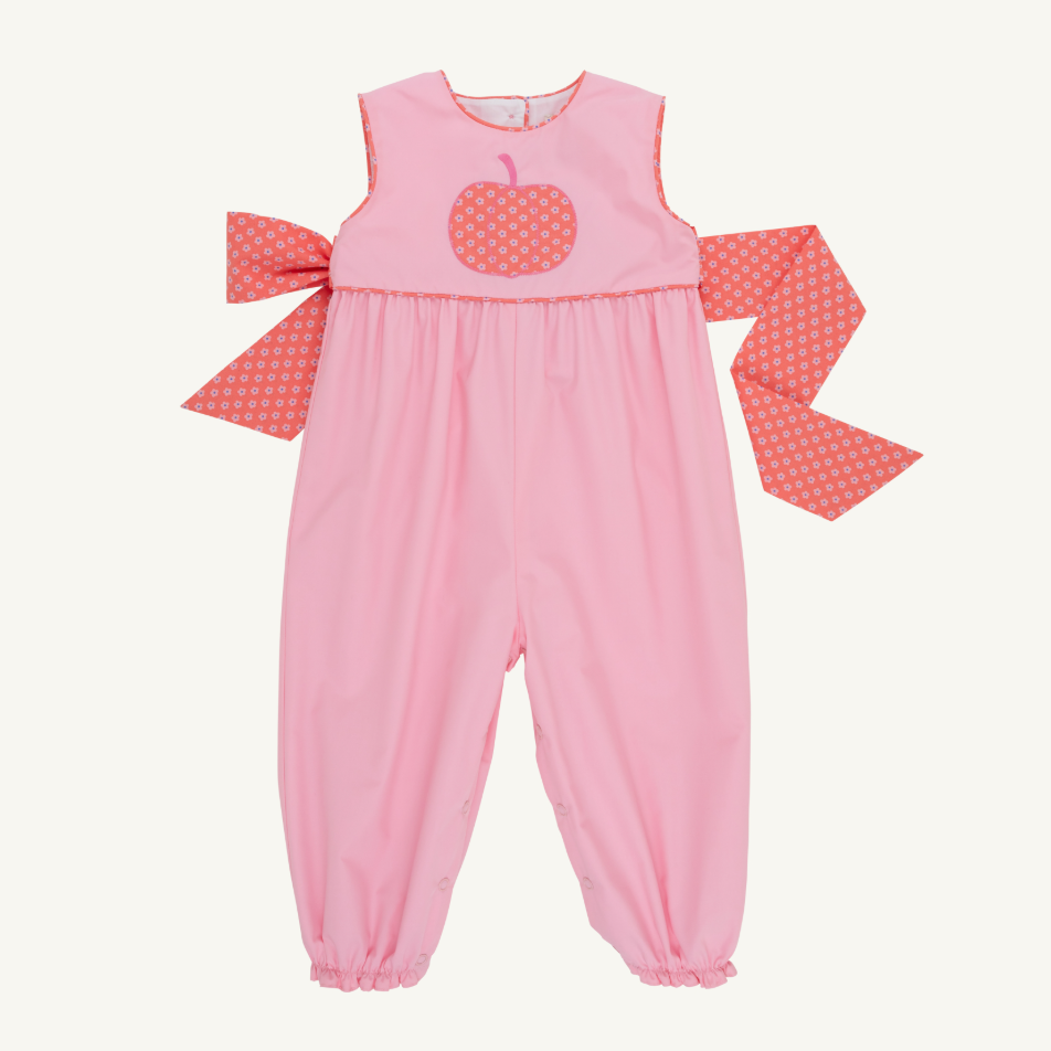 Sleeveless Rebecca Romper - Sandpearl Pink/ Mill St Manor Mini Floral