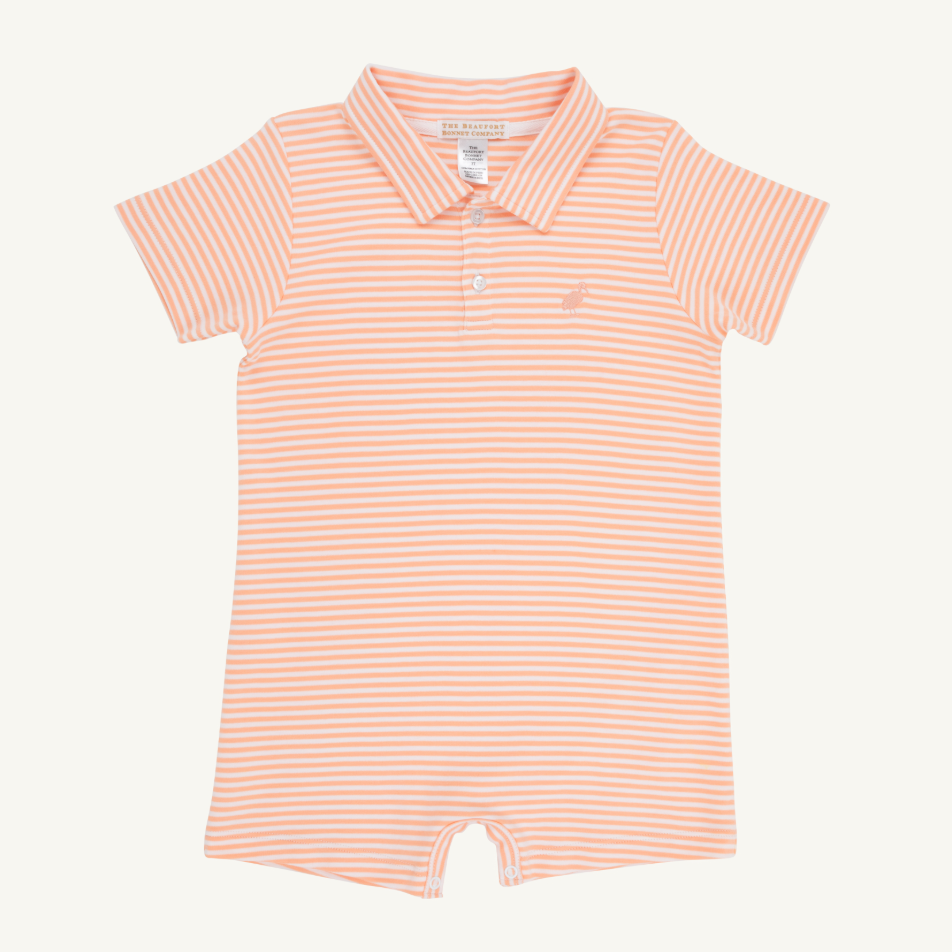 Sir Proper's Romper - Seashore Sherbet Stripe
