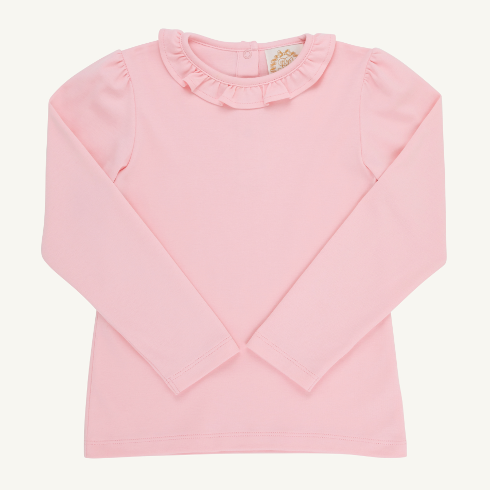 Reece Ruffle Top - Sandpearl Pink