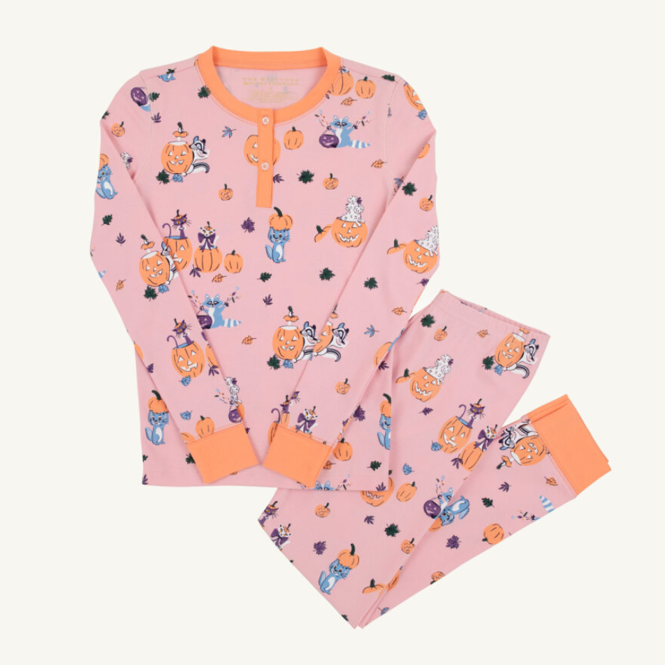 Payton Pajama Set - Candy & Critters (Sandpearl Pink)