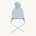 Parrish Pom Pom Hat - Buckhead Blue Cable Knit