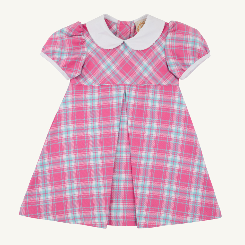 Princess Pleat Dress - Brenton Point Plaid