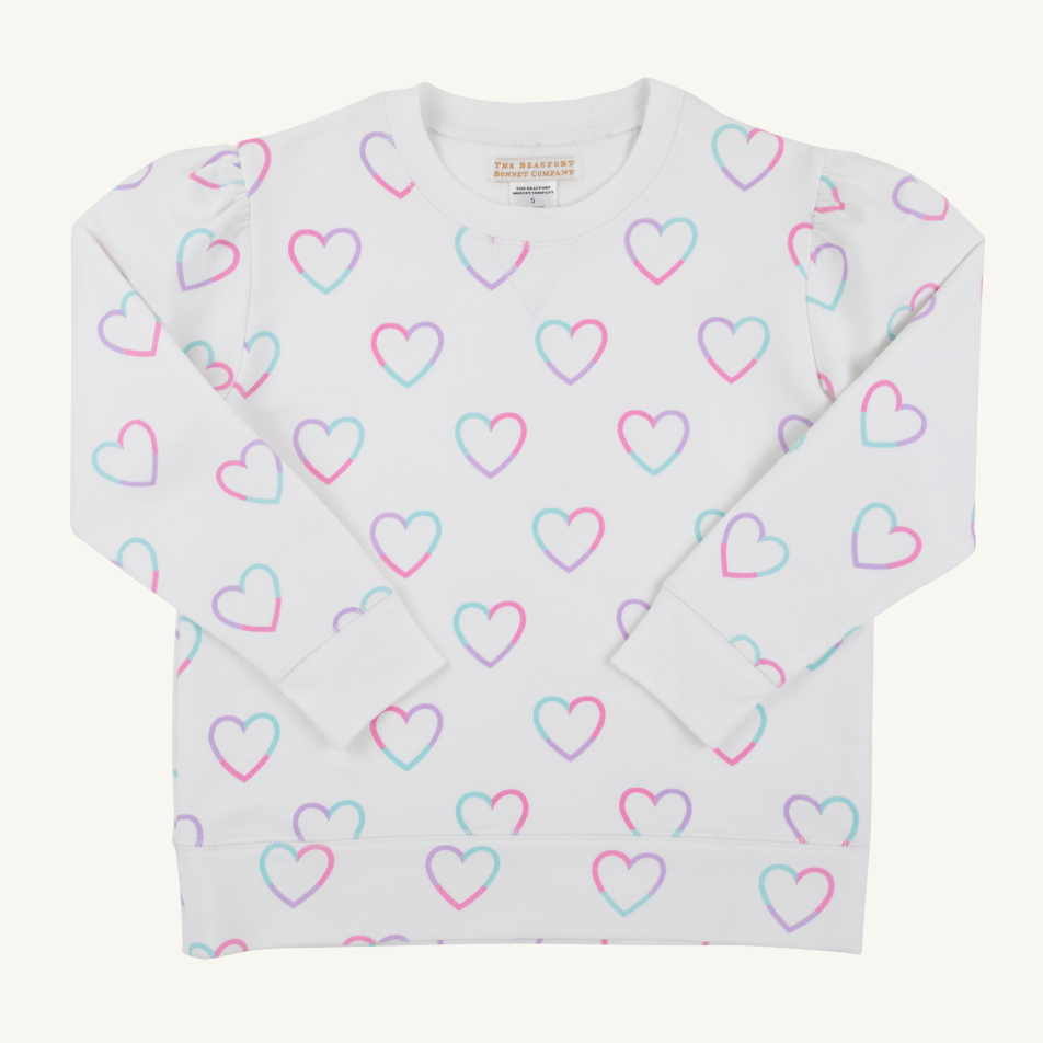 Cassidy Puff Sleeve Crewneck - Have a Little Heart