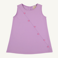 Blake Button Dress - Valley High Violet/ Winter Park Pink