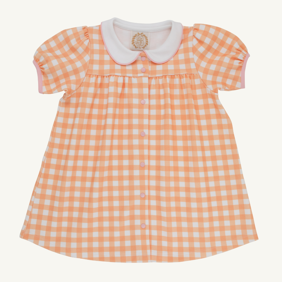 Tabitha's Teacher Pet Dress - Seashore Sherbet Gingham