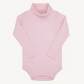 Tatum's Turtleneck Snap Onesie - Palm Beach Pink