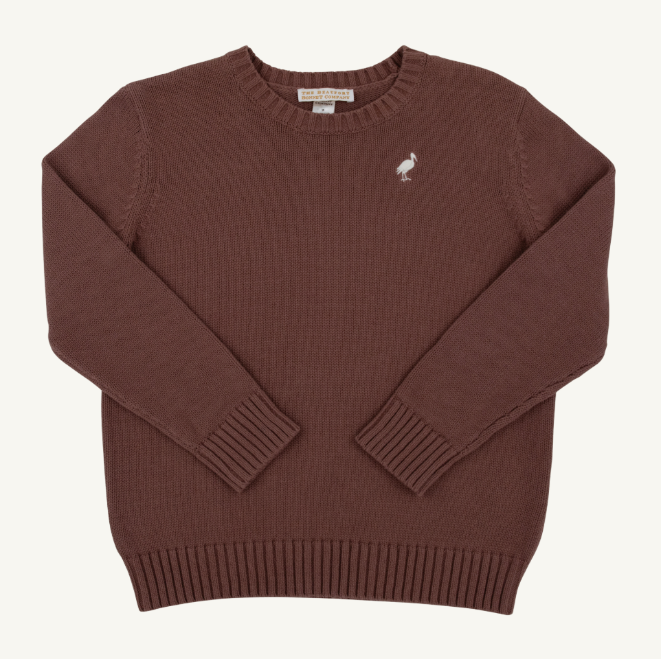 Isaac's Sweater - Gray Bay Brown/ Palmetto Pearl