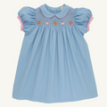Mary Dal Dress - Pumpkins - Barrington Blue/Sandpearl Pink