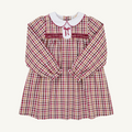 L/S Mary Dal Dress - Easton Pond Plaid /Worth Ave White