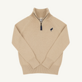 Hayden Half Zip Sweater - Keeneland Khaki/ Nantucket Navy
