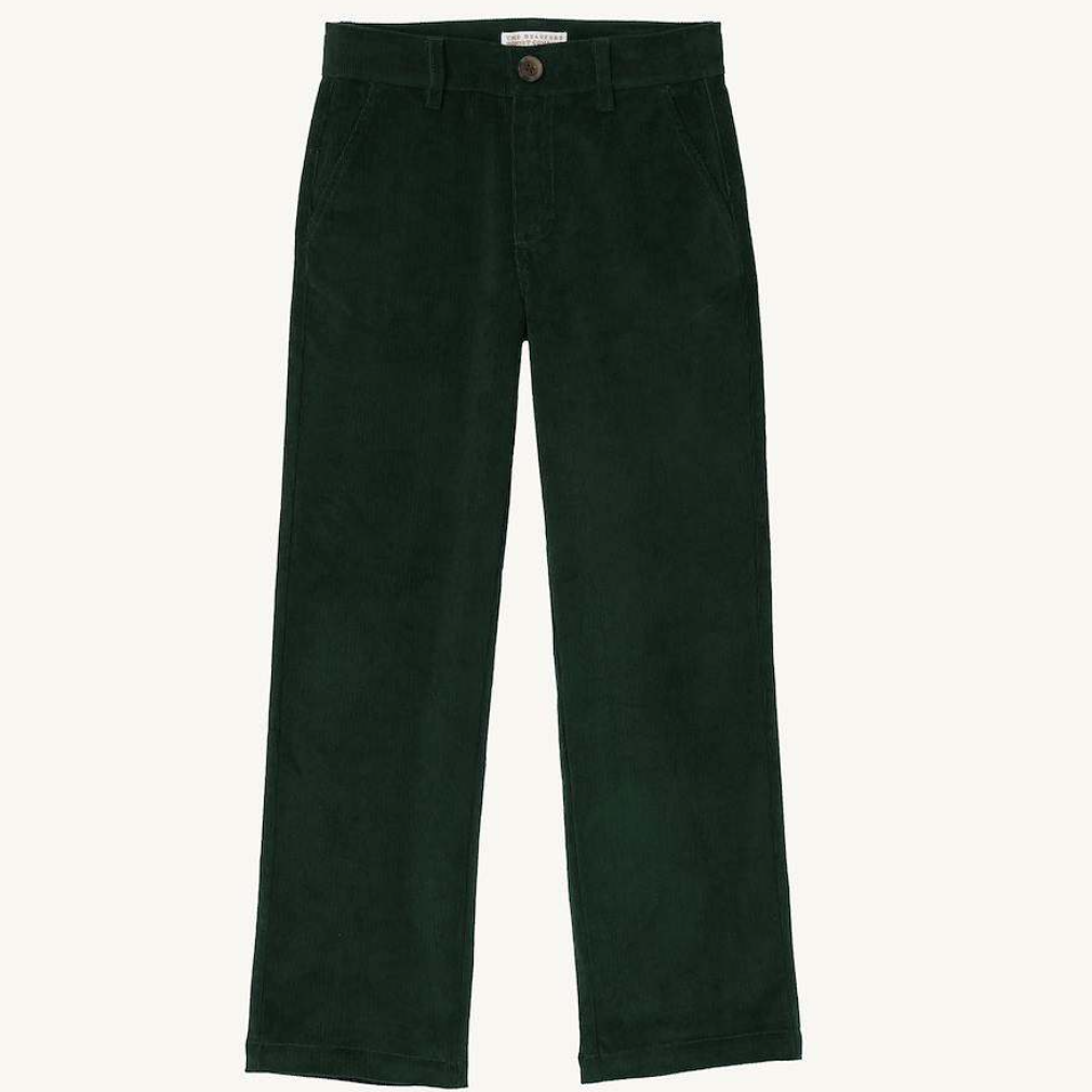 Corduroy Prep School Pants - Grier Green/ Gray Bay Brown