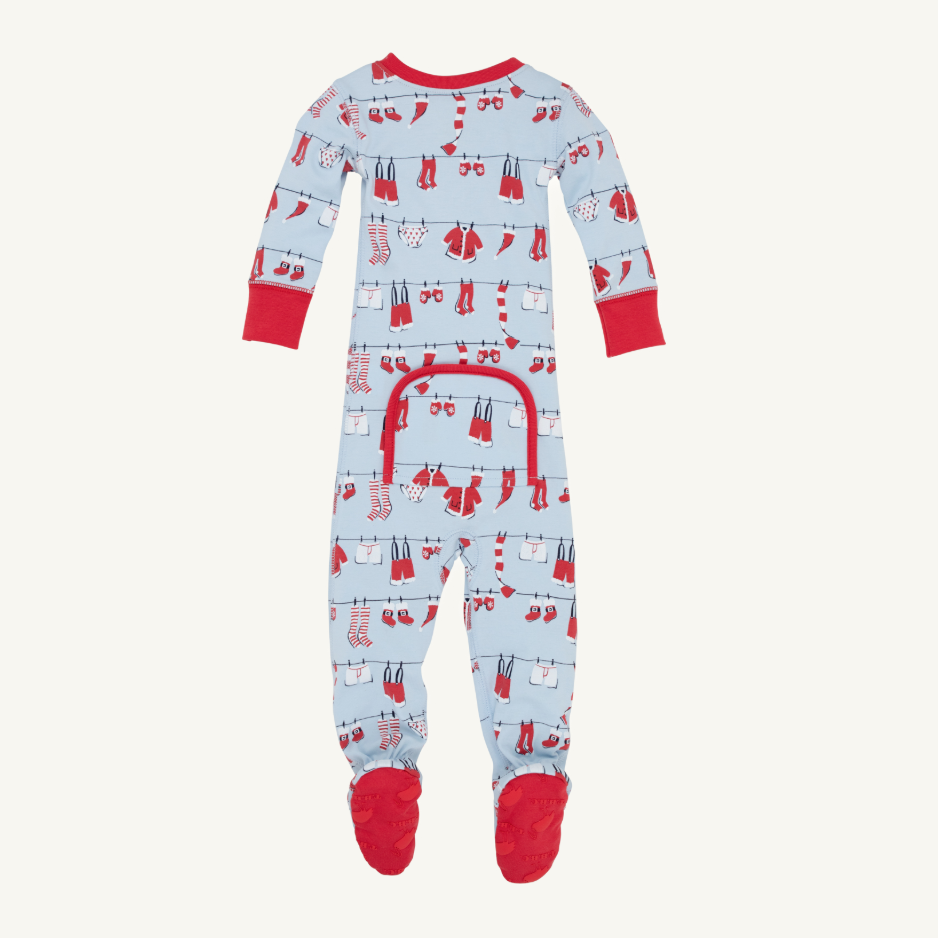 Knox's Night Night Footie - Santa's Laundry Line