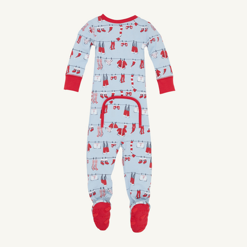 Knox's Night Night Footie - Santa's Laundry Line