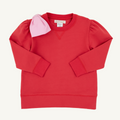 Cassidy Puff Sleeve Crewneck - Bow (Richmond Red/Pier Party Pink)