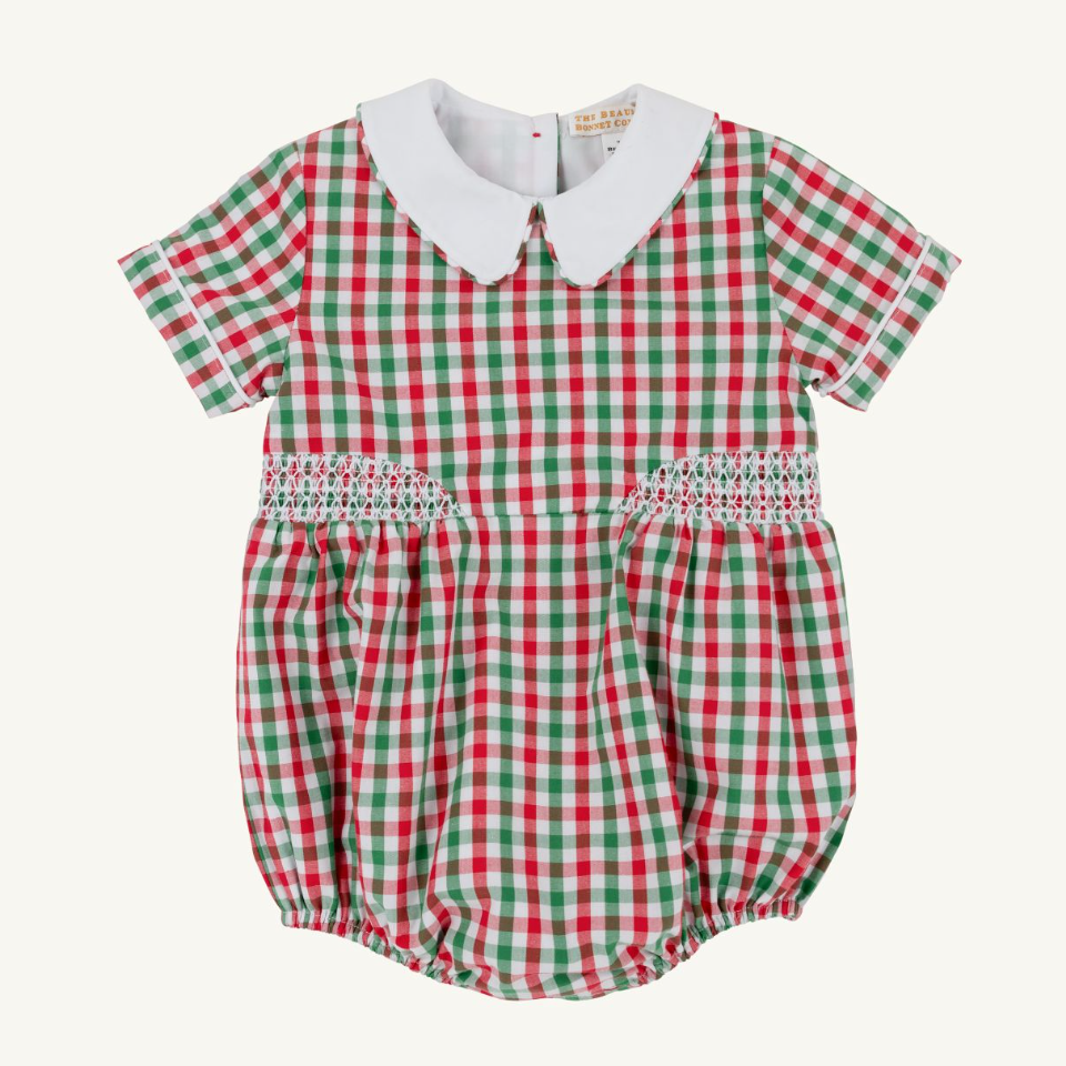 Brentley Bubble - Richmond Red/Kiawah Kelly Green Gingham