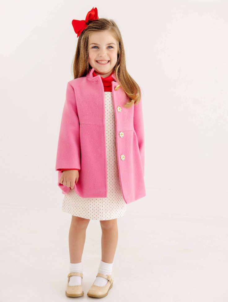 Penelope Peacoat - Hamptons Hot Pink/ Richmond Red