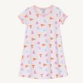 Polly Play Dress - Victory in Orange/ Palm Beach Pink