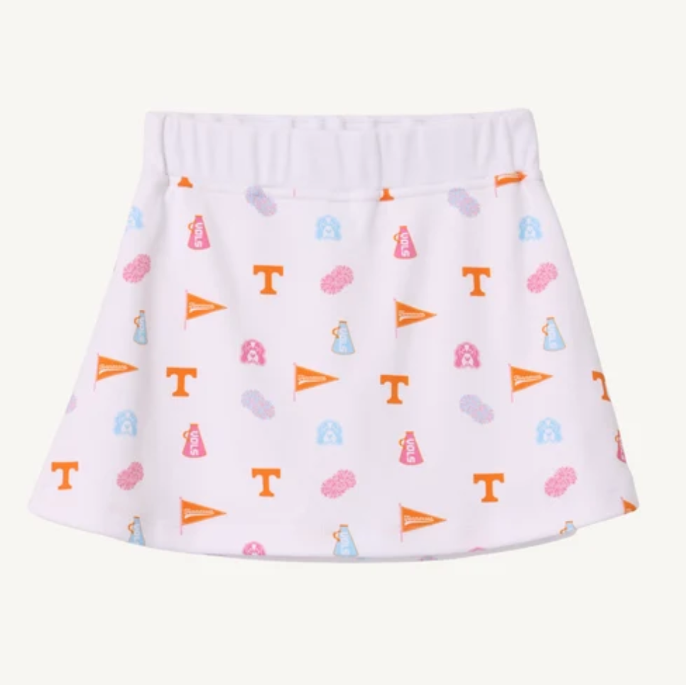 Searcy Skort - Victory in Orange/ Worth Ave White