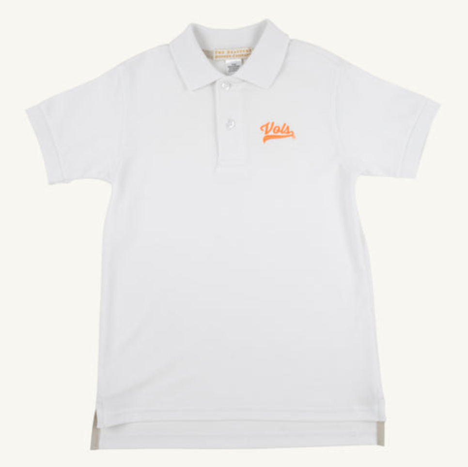 Prim & Proper Polo - Vols (Worth Ave White/Keeneland Khaki)