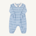 L/S Bradford Romper - Blue Choo Choos