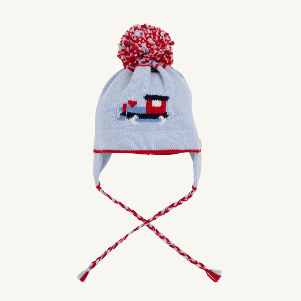 Parrish Pom Pom Hat - Train / Beale Street Blue