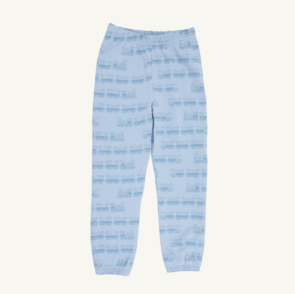 Gates Sweeney Sweatpant - Blue Choo Choos