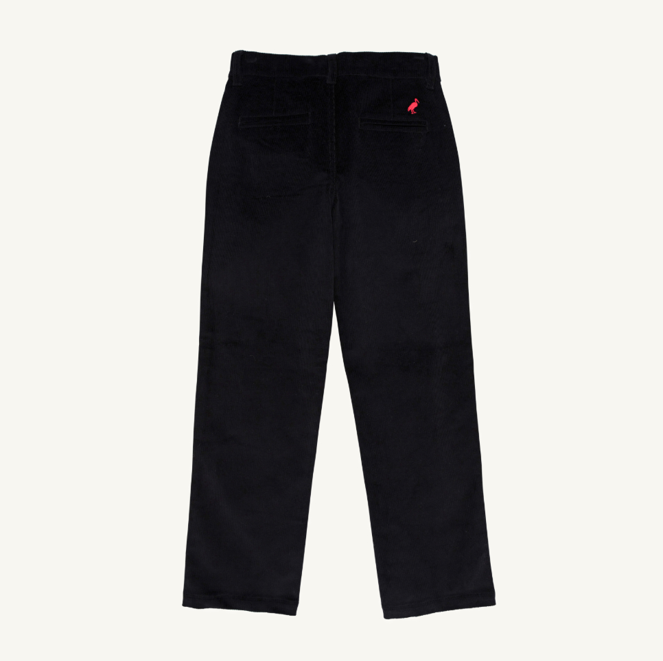 Corduroy Prep School Pants - Newport Night/ Richmond Red