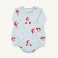 L/S Patton Play Bubble - Dear Santa (Buckhead Blue Stripe)