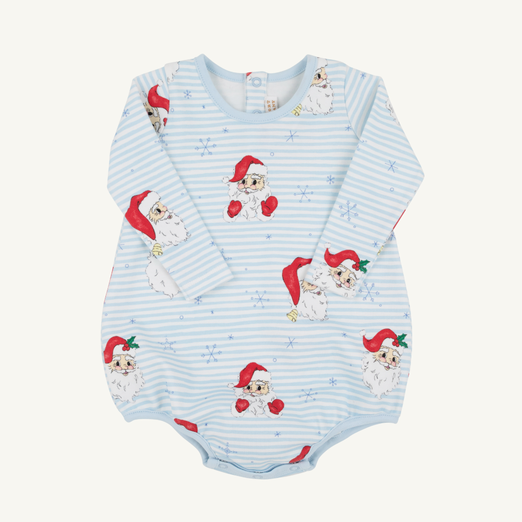 L/S Patton Play Bubble - Dear Santa (Buckhead Blue Stripe)