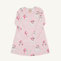 L/S Polly Play Dress - Dear Santa (Palm Beach Pink Stripe)