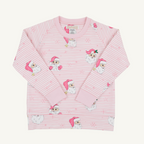 Cassidy Comfy Crewneck - Dear Santa (Palm Beach Pink Stripe)