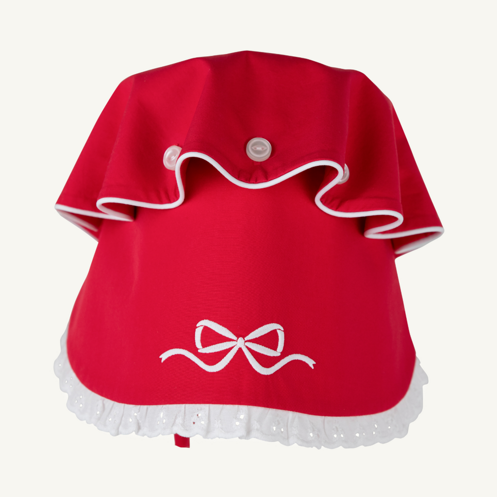 Bellefaire Bonnet - Richmond Red/ Bow