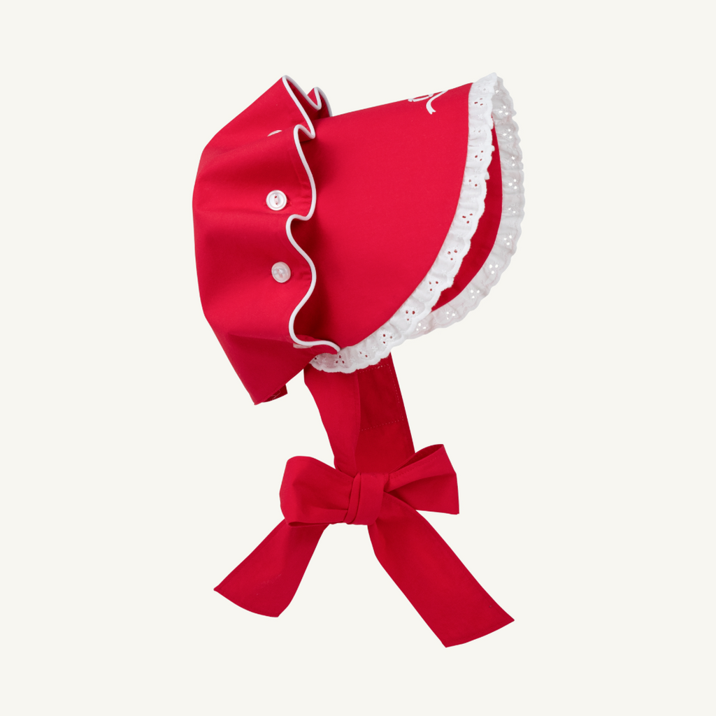 Bellefaire Bonnet - Richmond Red/ Bow