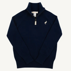 Hayden Half-Zip Sweater - Nantucket Navy/ Osprey Oatmeal