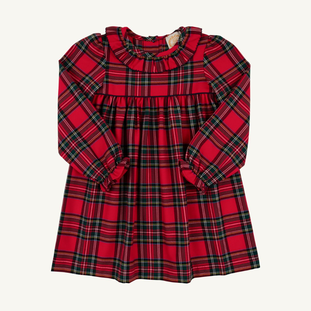 L/S Ramona Ruffle Dress - Society Prep Plaid