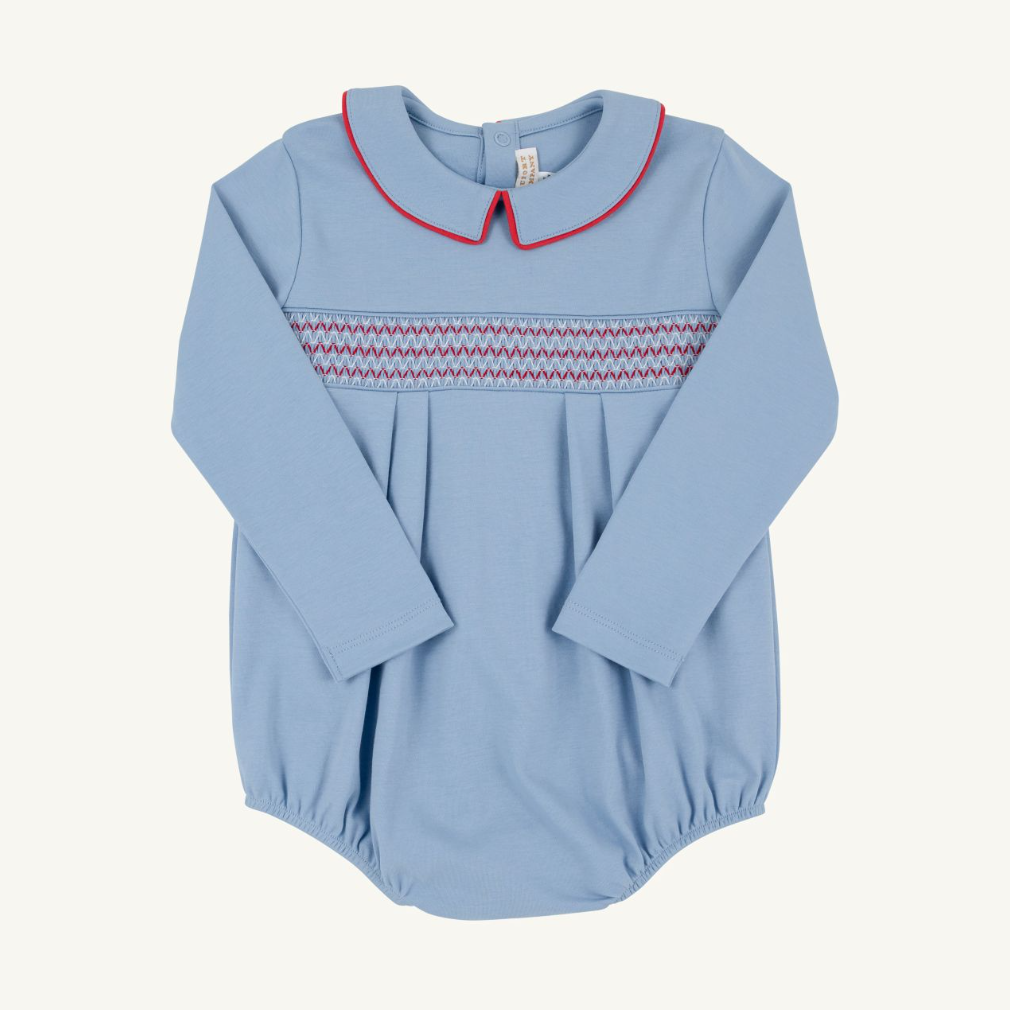 L/S Bradford Bubble - Barrington Blue/Worth Ave White/Richmond Red