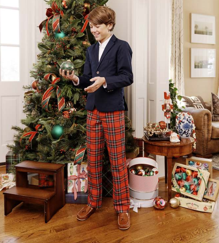 Prep School Pants - Society Prep Plaid/ Nantucket Navy