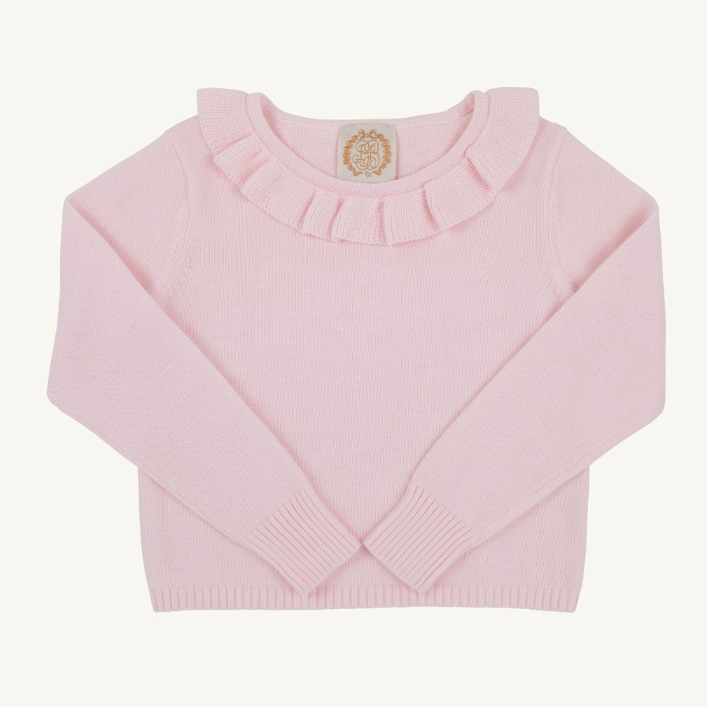 Reece Ruffle Sweater - Palm Beach Pink
