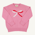 Isabelle's Intarsia Sweater - Bow - Hamptons Hot Pink