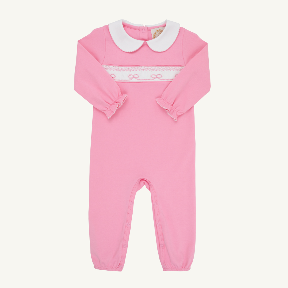 Rigsby Romper - Hamptons Hot Pink/Worth Ave White/Bows