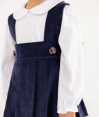 Maude's L/S Broadcloth Peter Pan Shirt - Worth Ave White