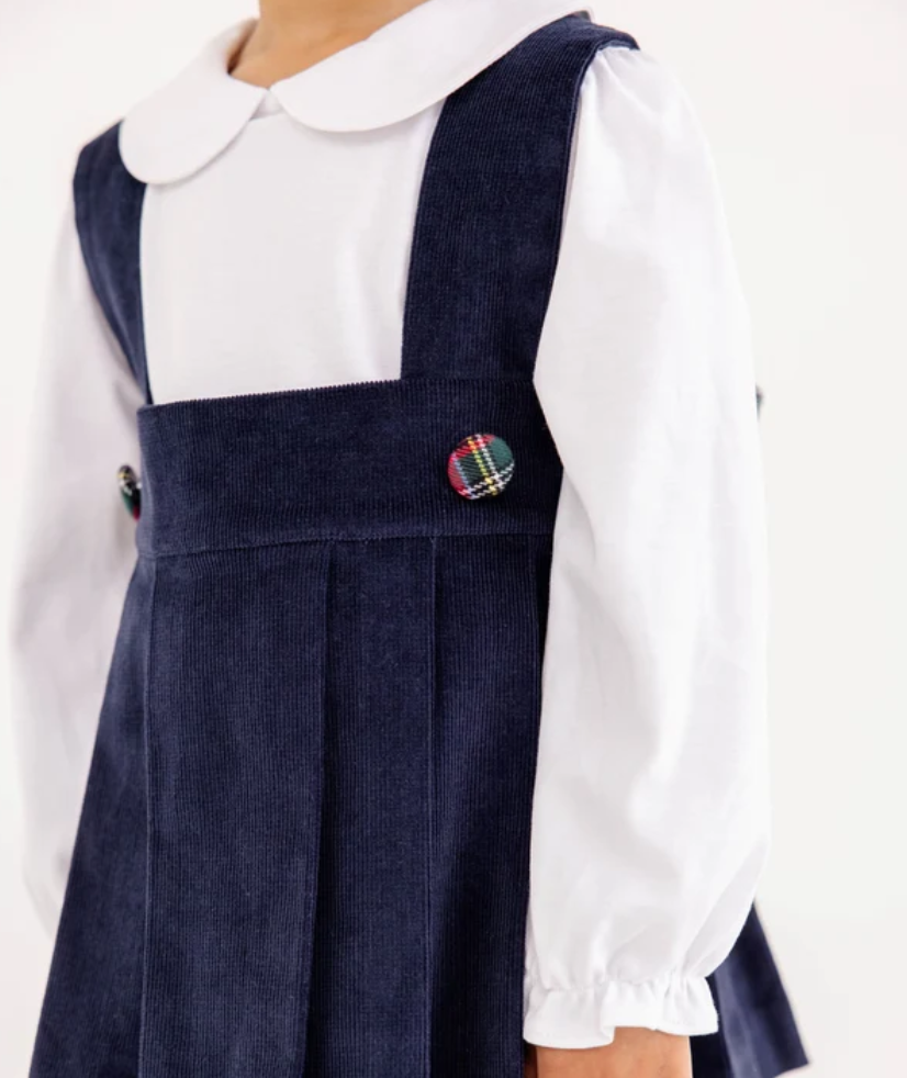 Maude's L/S Broadcloth Peter Pan Shirt - Worth Ave White