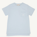 Carter Pocket Crewneck - Buckhead Blue & White