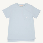 Carter Pocket Crewneck - Buckhead Blue & White