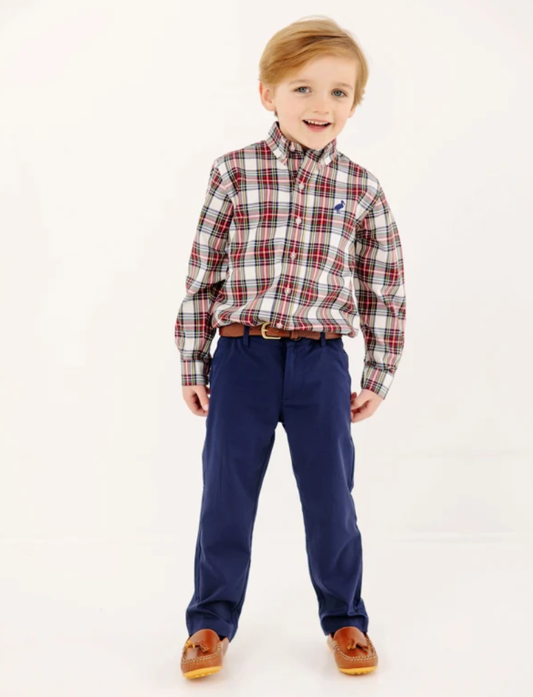 Corduroy Sheffield Pants - Nantucket Navy