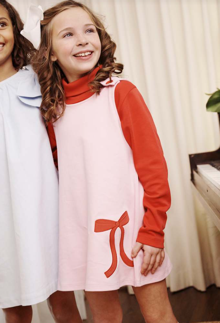 Juliet Jumper - Pier Party Pink/ Richmond Red Bow