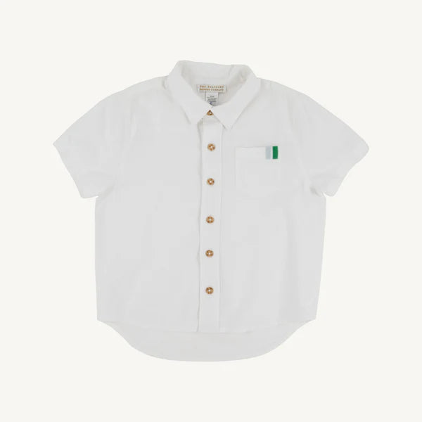 S/S Dean's List Dress Shirt - Worth Ave White